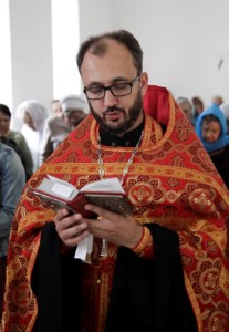Прихожане строящегося храма святых Адриана и Наталии молитвенно отметили день памяти святых