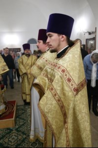 Божественная литургия в храме в честь Благовещения Пресвятой Богородицы г.Саратова
