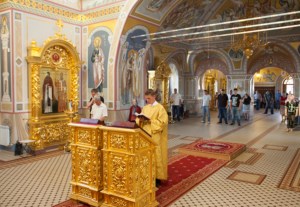 Всенощное бдение в Свято-Троицком кафедральном соборе г.Саратова