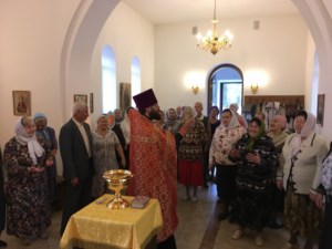 Престольный праздник в новом храме во имя святых мучеников Адриана и Наталии г. Саратова