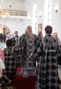 Литургия Преждеосвященных Даров в Свято-Никольском мужском монастыре г.Саратова