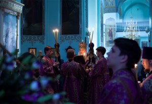 Утреня Великой Субботы с Чином погребения в храме в честь Сошествия Святого Духа г. Саратова