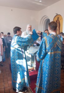 Божественная литургия в Свято-Успенском храме пос. Возрождение Хвалынского района