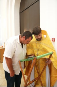 Божественная литургия в храме в честь Нерукотворного Образа Спасителя г. Саратова