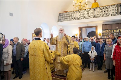 Великое освящение храма Сорока Севастийских мучеников г. Саратова и Божественная литургия в новоосвященном храме
