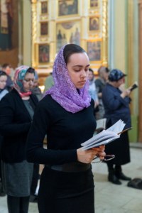 Великое повечерие с чтением канона преподобного Андрея Критского в храме Покрова Пресвятой Богородицы г. Саратова