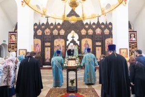 Божественная литургия в храме в честь иконы Божией Матери «Всех скорбящих Радость» г. Саратова