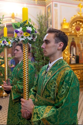 Всенощное бдение в Свято-Троицком кафедральном соборе г.Саратова