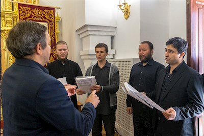 Божественная литургия в храме во имя пророка Божия Илии на Ильинской площади г. Саратова