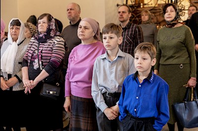 Божественная литургия в Свято-Никольском мужском монастыре г. Саратова