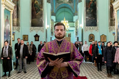 Всенощное бдение в храме в честь Сошествия Святого Духа г. Саратова