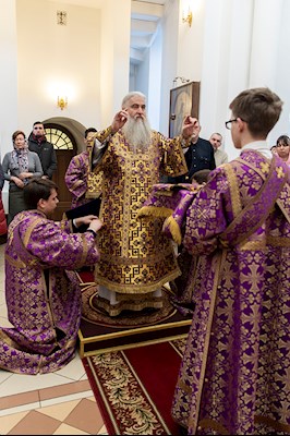 Божественная литургия в храме в честь святого равноапостольного великого князя Владимира г. Саратова