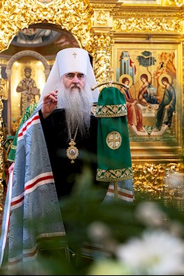 Всенощное бдение в Свято-Троицком кафедральном соборе г. Саратова