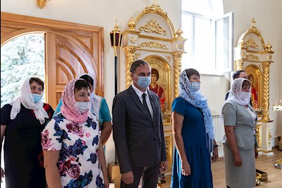 Всенощное бдение в храме в честь Казанской иконы Божией Матери р.п. Татищево