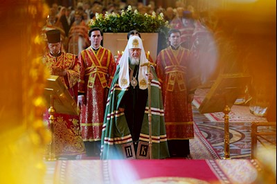 Митрополит Игнатий принял участие в Божественной литургии в Храме Христа Спасителя
