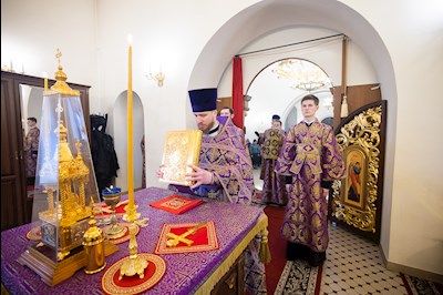Митрополит Игнатий совершил Божественную литургию в храме преподобного Сергия Радонежского г. Саратова