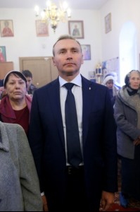 Божественная литургия в храме во имя преподобного Сергия Радонежского поселок Юбилейный г.Саратова
