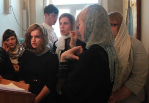 Всенощное бдение в храме в честь Благовещения Пресвятой Богородицы города Саратова