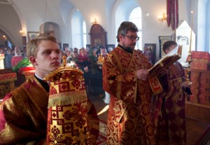 Божественная литургия в Спасо-Преображенском мужском монастыре г. Саратова