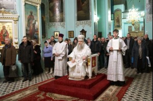 В праздник Крещения Господня Митрополит Лонгин совершил Божественную литургию и Чин Великого освящения воды