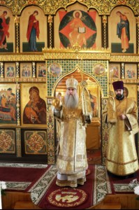 Божественная литургия в храме в честь Сретения Господня г. Саратова