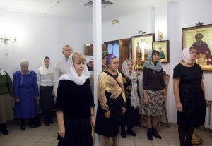 Божественная литургия в храме в честь Воздвижения Честнаго и Животворящего Креста Господня г. Саратова
