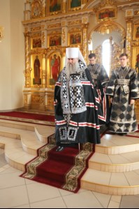 Великое повечерие с чтением канона преподобного Андрея Критского в Свято-Троицком кафедральном соборе г. Вольска