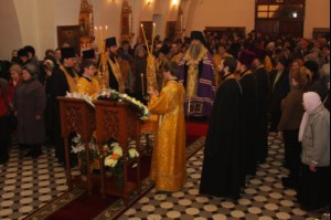 Всенощное бдение в храме во имя святого благоверного великого князя Александра Невского г. Ртищево