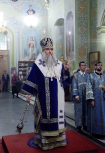 Всенощное бдение в храме в честь Покрова Пресвятой Богородицы г.Саратова