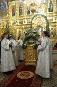 Рождественская Божественная литургия в Свято-Троицком кафедральном соборе Саратова