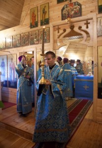 Божественная литургия в храме в честь Рождества Пресвятой Богородицы г.Саратова