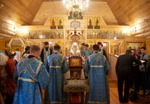 Всенощное бдение в храме в честь Рождества Пресвятой Богородицы г. Саратова