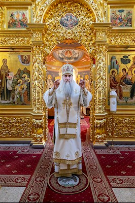 Божественная литургия в Свято-Троицком кафедральном соборе г. Саратова