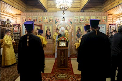 Митрополит Лонгин совершил Великое освящение храма Преображения Господня р.п. Соколовый