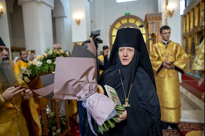 Митрополит Игнатий совершил Божественную литургию в Свято-Алексиевском женском монастыре г. Саратова