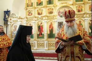 Чин Великого освящения и Божественная литургия в храме в честь Владимирской иконы Божией Матери Владимирского женского монастыря г. Вольска