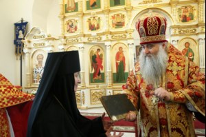 Чин Великого освящения и Божественная литургия в храме в честь Владимирской иконы Божией Матери Владимирского женского монастыря г. Вольска