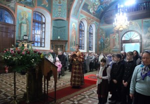Всенощное бдение в Крестовоздвиженском храме г. Хвалынска