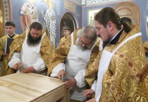 Великое освящение верхнего храма во имя Святой Живоначальной Троицы Свято-Троицкого кафедрального собора города Саратова