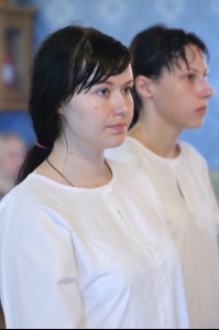 Крещальная литургия в Свято-Троицком соборе Саратова