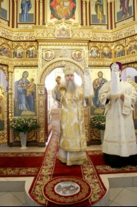 Божественная литургия в храме во имя святого великомученика Георгия Победоносца города Саратова