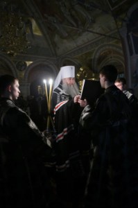 Великое повечерие с чтением канона преподобного Андрея Критского в Свято-Троицком кафедральном соборе г.Саратова