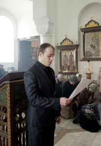 Литургия Преждеосвященных Даров на Архиерейском подворье — храме в честь иконы Божией Матери «Утоли моя печали» г.Саратова