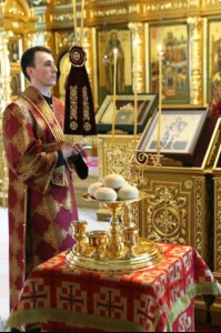 Всенощное бдение в Свято-Троицком кафедральном соборе г. Саратова
