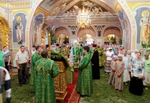Всенощное бдение в Свято-Троицком кафедральном соборе г. Саратова