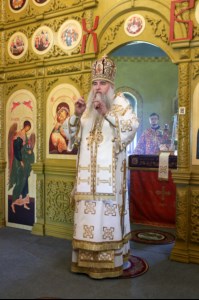 Божественная литургия в храме во имя святого благоверного великого князя Димитрия Донского села Столыпино Балтайского района