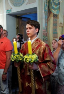 Всенощное бдение в храме святого великомученика и целителя Пантелеимона г. Саратова