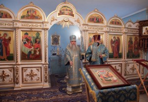 Божественная литургия в храме в честь Рождества Пресвятой Богородицы с. Ершовка (Муммовское) Аткарского района
