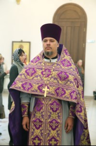 Божественная литургия в храме в честь Рождества Христова г.Саратова