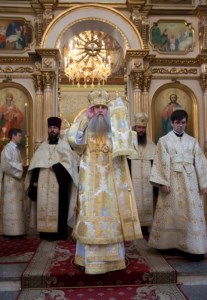Всенощное бдение в храме в честь Покрова Пресвятой Богородицы г. Саратова